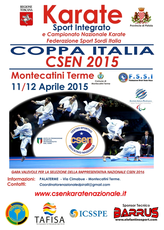Karate Coppa Italia CSEN 2015 Montecatini